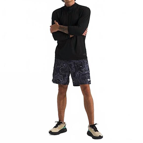 NEW THE NORTH FACE dune sky quarter zip jacket in black